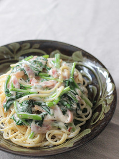 ほうれん草とベーコンのクリームパスタ-レシピのメイン写真