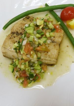 白身魚のソテー～夏野菜ソース～-レシピのメイン写真