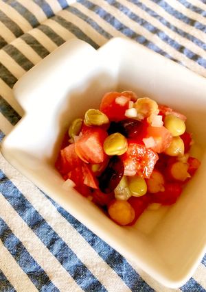 【学校給食】トマトビーンズサラダ-レシピのメイン写真