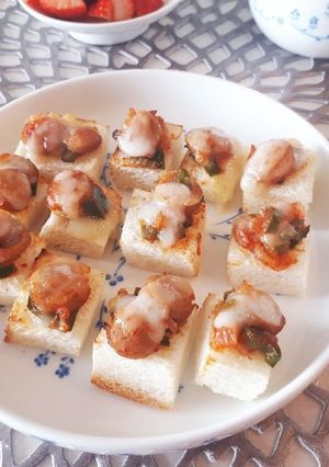 【離乳食】ひとくちピザトースト-レシピのメイン写真