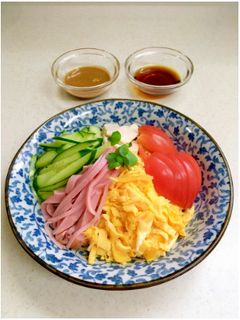 ★冷やし中華♡醤油だれと胡麻だれ-レシピのメイン写真