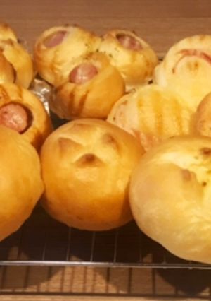 冷めても美味しい！3種の惣菜パン-レシピのメイン写真