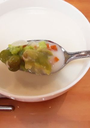 そら豆と玉ねぎのポーションスープ-レシピのメイン写真