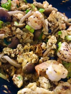 ご飯が進む♡海老と野菜の卵炒め-レシピのメイン写真