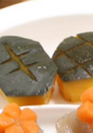お食い初め◎かぼちゃ煮亀飾り切り-レシピのメイン写真