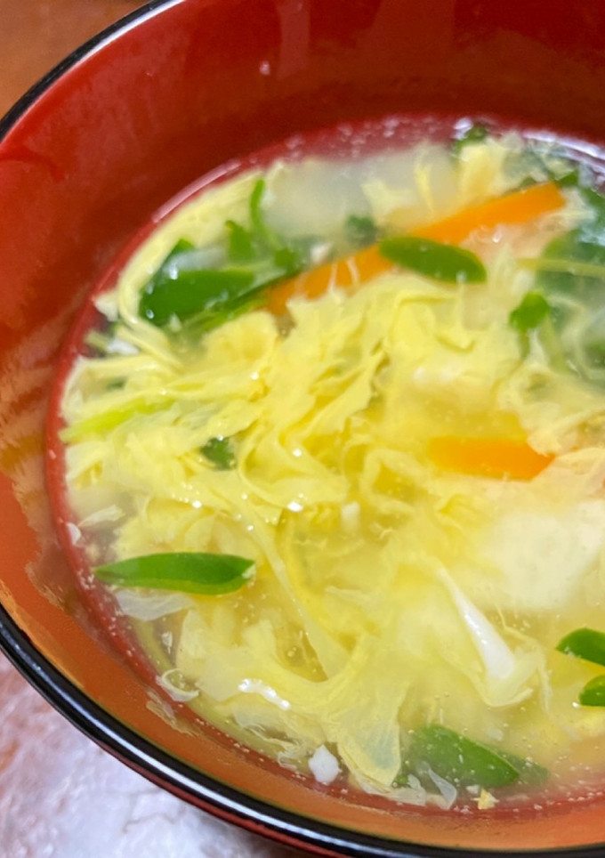 ちょっとしたひと手間でふわふわ卵スープ-レシピのメイン写真