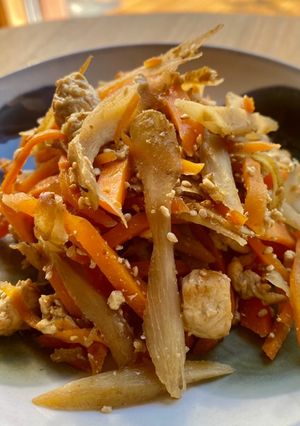 キンピラゴボウの炒り豆腐-レシピのメイン写真