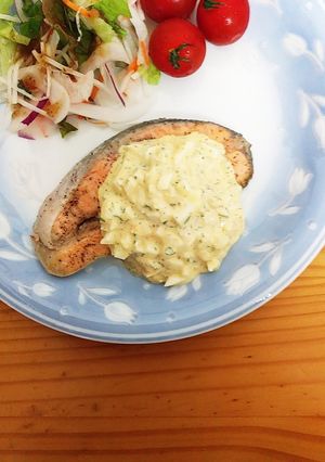 膵炎＆肝機能に優しい鮭のタルタルソース♪-レシピのメイン写真