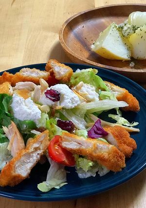 パリバケ風 ささみカツとリコッタサラダ-レシピのメイン写真