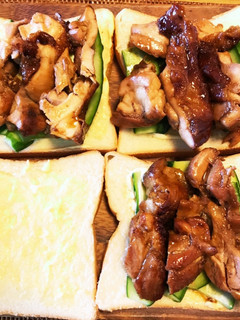 がっつり系♪照り焼きチキン♪サンド-レシピのメイン写真