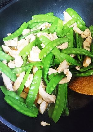 少し固いさやえんどう大量消費-レシピのメイン写真