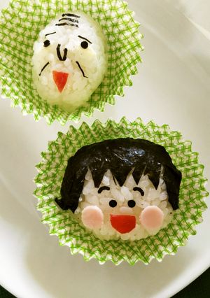 キャラおにぎり　ちびまる子ちゃん-レシピのメイン写真