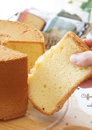 しっとりシフォンケーキ （卵白多め）-レシピのメイン写真