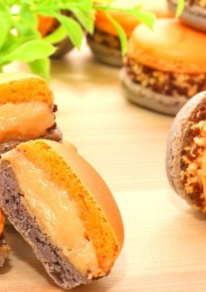 乾燥なしキャラメルチョコクランチマカロン-レシピのメイン写真