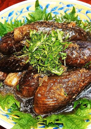 大葉と生姜香る～なすの煮浸し～-レシピのメイン写真