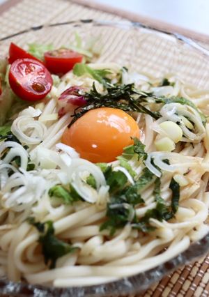 ＊簡単＊薬味たっぷりサラダうどん-レシピのメイン写真