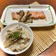 一度に2品♪時短で楽々♪鮭と炊き込みご飯