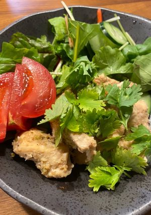 レモン香る☆鶏胸肉のパクチーのせ☆-レシピのメイン写真