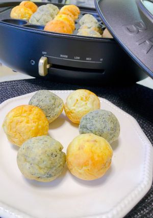 たこ焼きプレートde２種のポンデケージョ-レシピのメイン写真