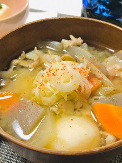 冷凍里いもで簡単豚汁・時短豚汁-レシピのメイン写真