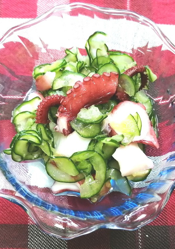 白だしがポイント！タコと胡瓜の酢の物-レシピのメイン写真