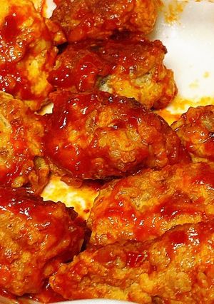 ふんわり柔らかヤンニョムバーグ-レシピのメイン写真