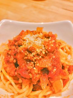 ミートソースパスタ-レシピのメイン写真