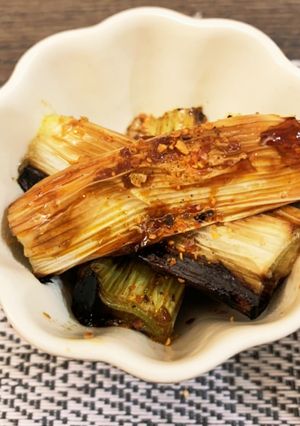 焼きネギ(焼肉のタレ味)-レシピのメイン写真