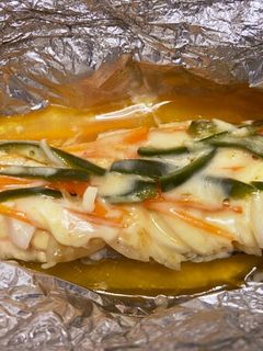 鮭の包み焼き(アルミホイル)-レシピのメイン写真