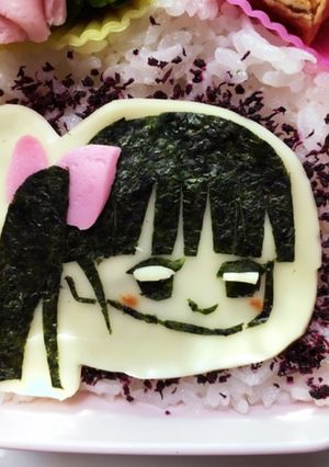 鬼滅の刃 キャラ弁 栗花落カナヲ-レシピのメイン写真