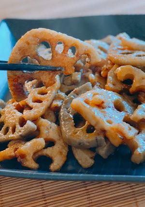 甘辛れんこん-レシピのメイン写真