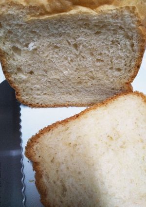中力粉でふんわり卵食パン 乳不使用 HB-レシピのメイン写真