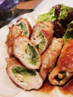 えのきと水菜の豚肉巻き☆照り焼き~♪-レシピのメイン写真