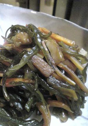 懐かしい！給食に出た♪茎わかめの炒め煮❤-レシピのメイン写真