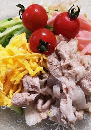冷やし中華 冷しゃぶバージョン♪-レシピのメイン写真
