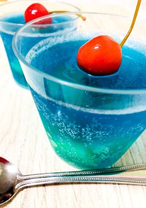 かき氷シロップdeブルーハワイゼリー-レシピのメイン写真