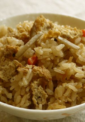 簡単♪裏技！がんもどきの炊き込み御飯-レシピのメイン写真