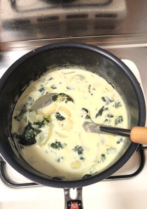 ほうれん草と玉ねぎのミルクスープ-レシピのメイン写真
