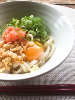 〆にぴったり!3分で明太玉うどん-レシピのメイン写真
