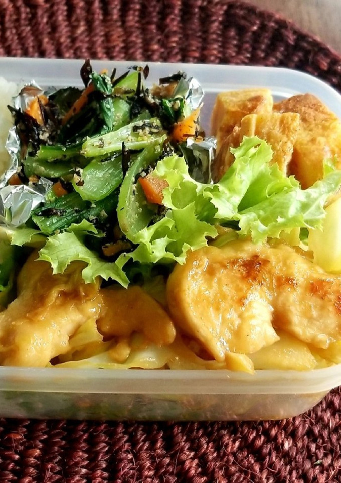 お弁当の仕切りレタスをおいしく！-レシピのメイン写真