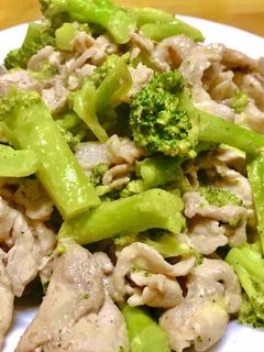 【超簡単】豚肉とブロッコリーのマヨ炒め-レシピのメイン写真