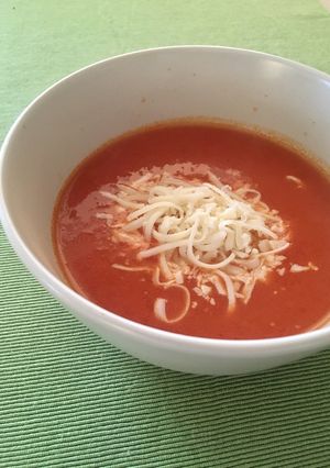 とろ～りチーズのトマトスープ☆トルコ-レシピのメイン写真