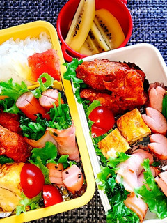 息子と娘のお弁当'20.5.29-レシピのメイン写真