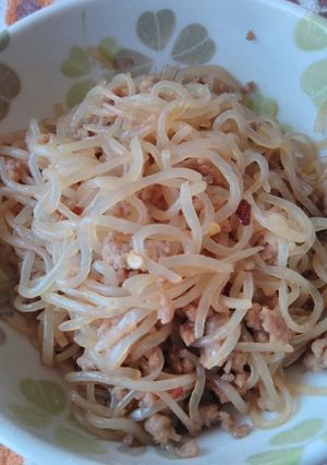 しらたきとひき肉の簡単きんぴら-レシピのメイン写真