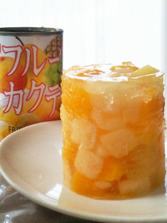 フルーツ缶まるごとゼリー-レシピのメイン写真