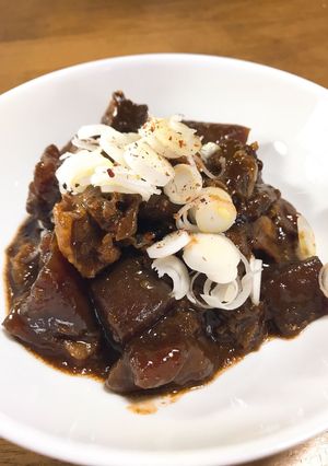 おおち山くじらのどて煮-レシピのメイン写真
