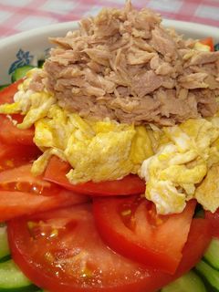 お野菜たっぷりの炒り卵のサラダ☆-レシピのメイン写真