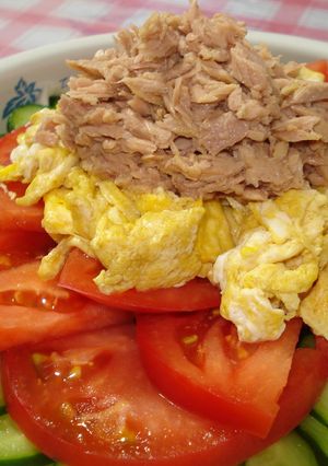 お野菜たっぷりの炒り卵のサラダ☆-レシピのメイン写真