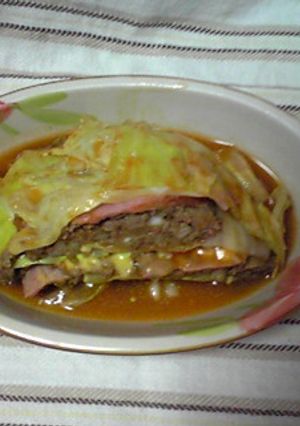 キャベツとひき肉の重ね煮-レシピのメイン写真