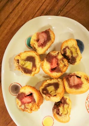 フルーツ大福風ふわふわあん焼き-レシピのメイン写真